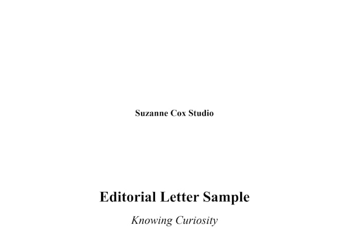 fiction first chapter critique